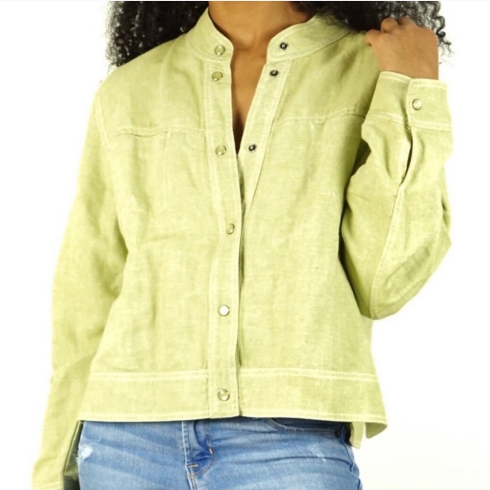 J. Jill Jacket Linen Green
